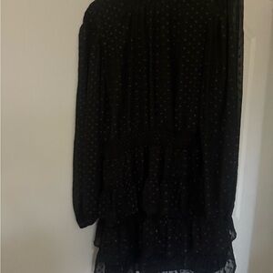 Express Black Polka Dot Dress
